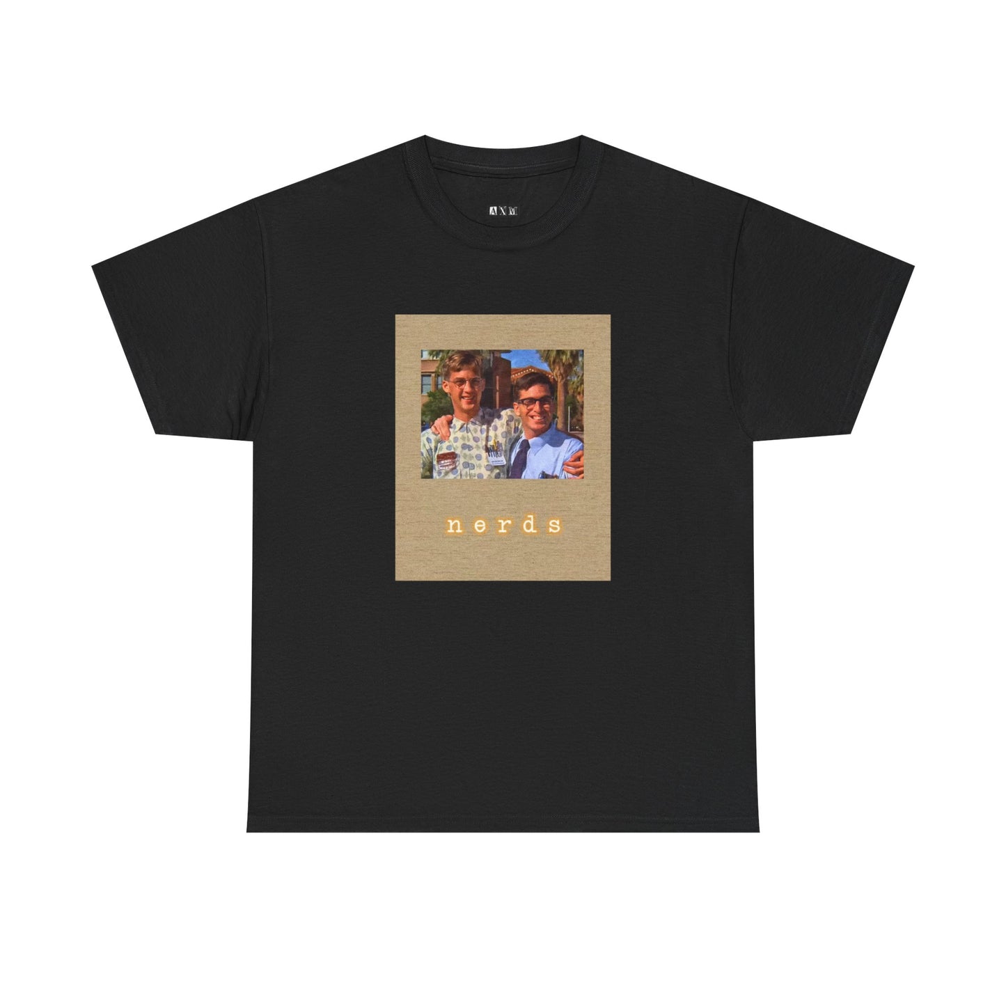 Revenge of the Nerds unisex heavyweight tee shirt featuring Lamda Lamda Lamda’s Louis and Gilbert. A bold statement to outsider pride, survivor spirit, and the power of the underestimated.