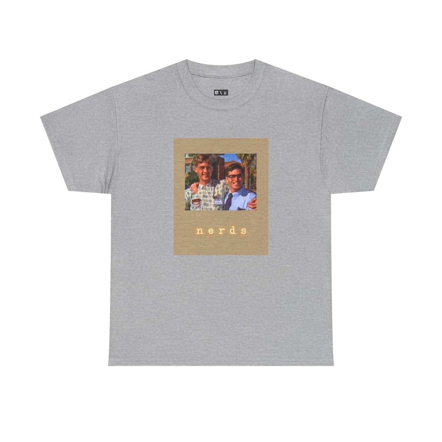 Revenge of the Nerds unisex heavyweight tee shirt featuring Lamda Lamda Lamda’s Louis and Gilbert. A bold statement to outsider pride, survivor spirit, and the power of the underestimated.
