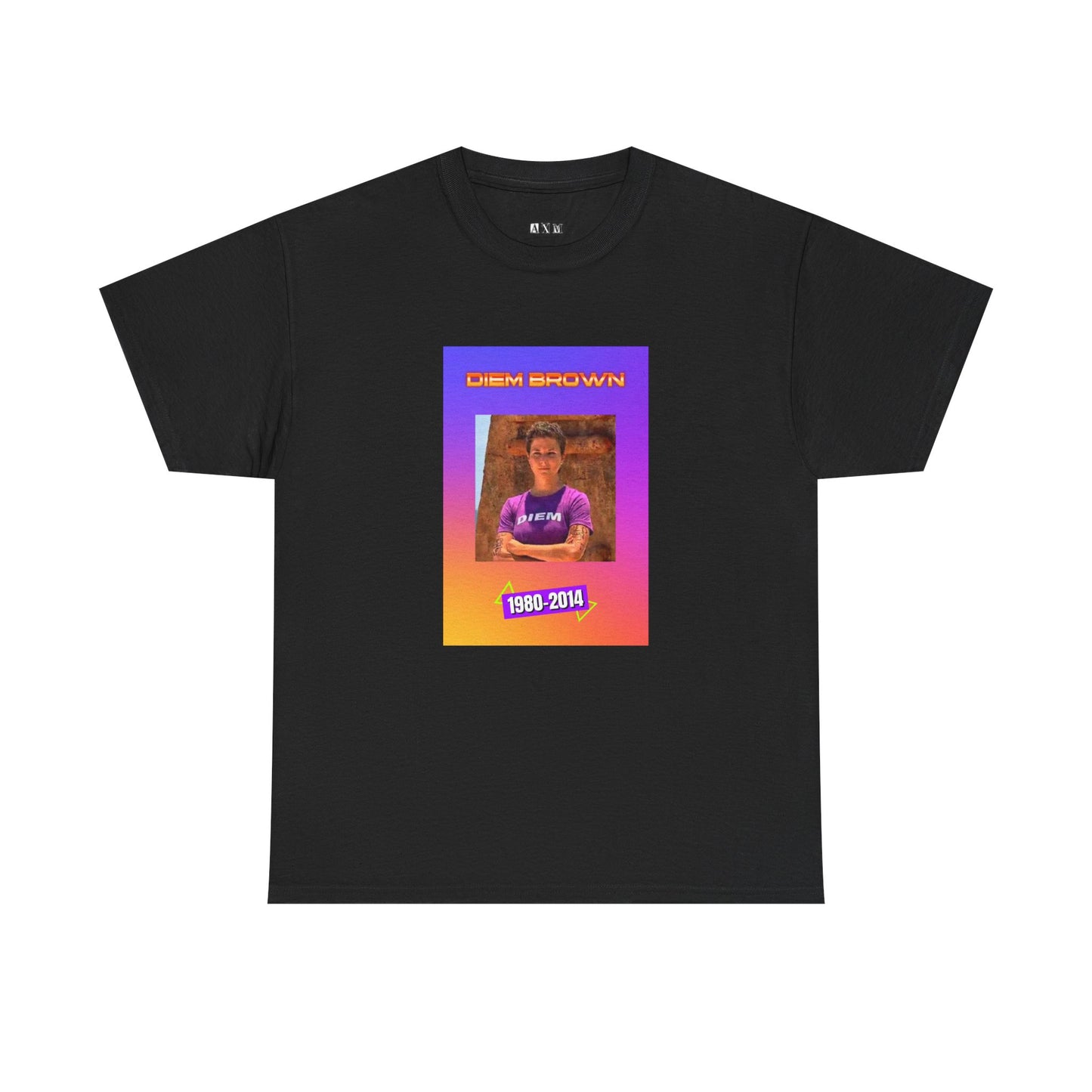 Diem Brown unisex heavyweight tee shirt honoring “The Challenge” vet who lost her battle with cancer in 2014. This meaningful design celebrates strength, courage, and her unforgettable legacy.
