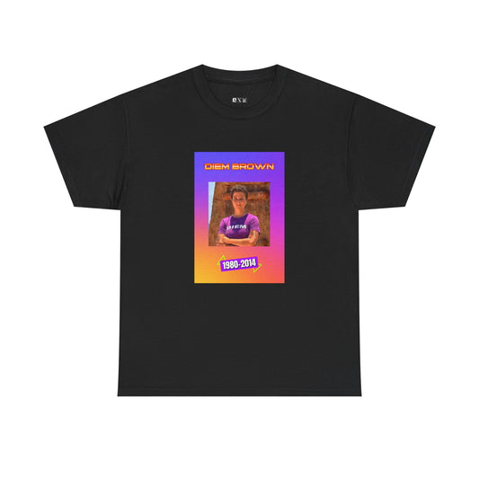 Diem Brown unisex heavyweight tee shirt honoring “The Challenge” vet who lost her battle with cancer in 2014. This meaningful design celebrates strength, courage, and her unforgettable legacy.