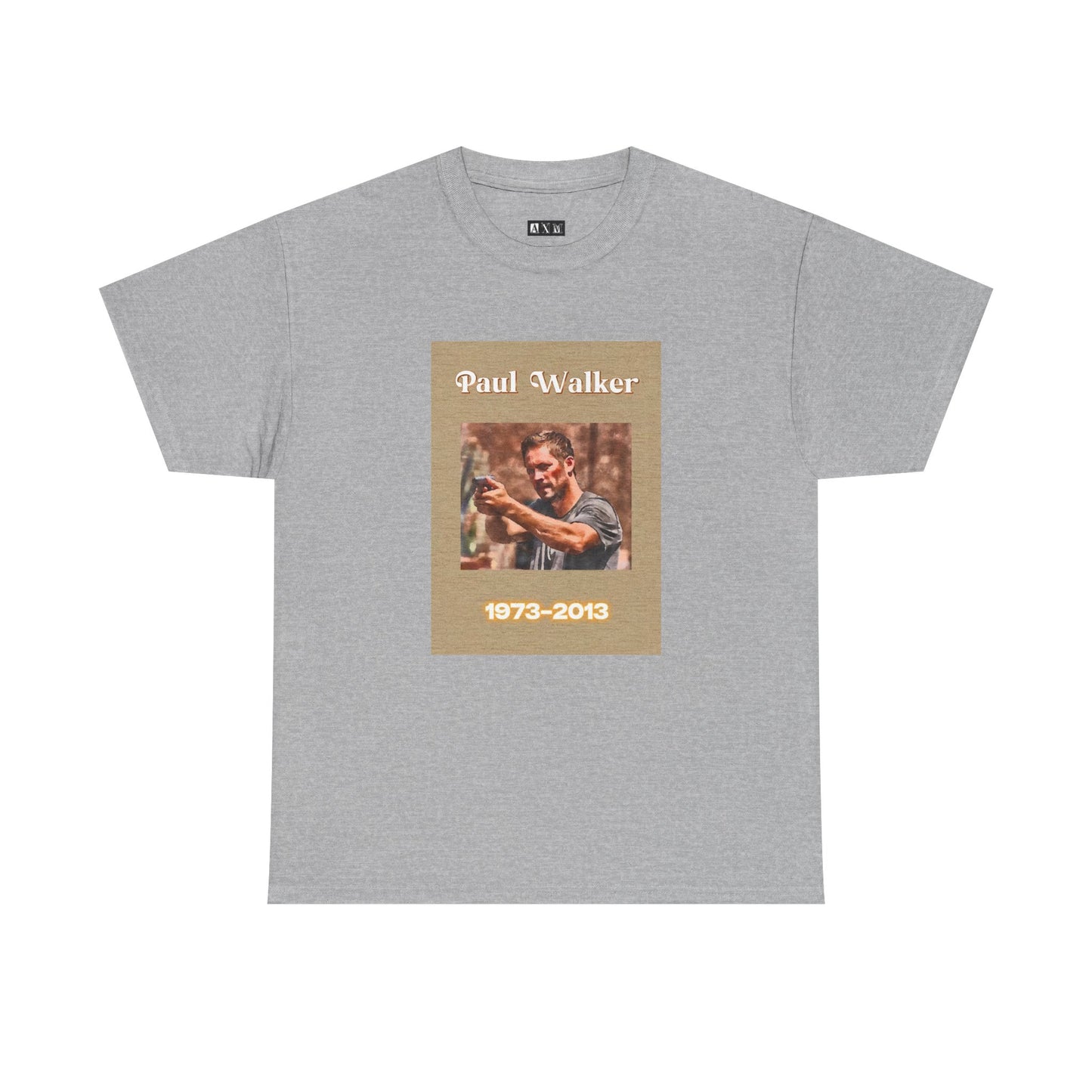 Paul Walker unisex heavyweight tee shirt featuring a bold action portrait and also his years of life. This shirt is more than fashion—it’s a statement of legacy, speed, and spirit. Wear it proudly and carry on his memory with timeless style.