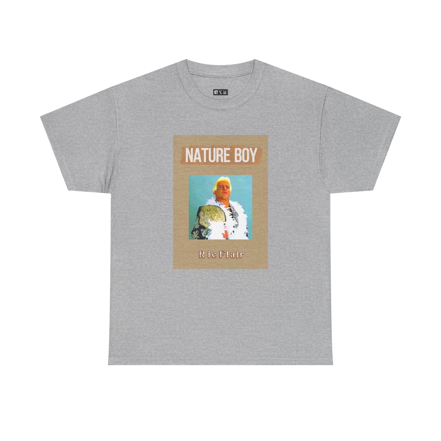 Ric Flair unisex heavyweight tee shirt celebrating the “Nature Boy” in all of his legendary glory. A tribute to charisma, style, and championship swagger, this shirt is pure flair for any professional wrestling fans. Wooooo!!!