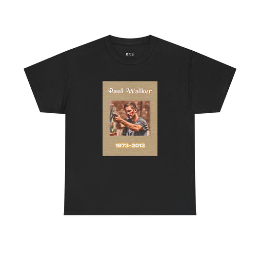 Paul Walker unisex heavyweight tee shirt featuring a bold action portrait and also his years of life. This shirt is more than fashion—it’s a statement of legacy, speed, and spirit. Wear it proudly and carry on his memory with timeless style.
