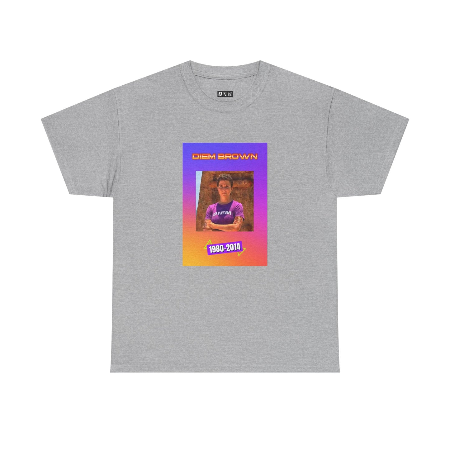 Diem Brown unisex heavyweight tee shirt honoring “The Challenge” vet who lost her battle with cancer in 2014. This meaningful design celebrates strength, courage, and her unforgettable legacy.